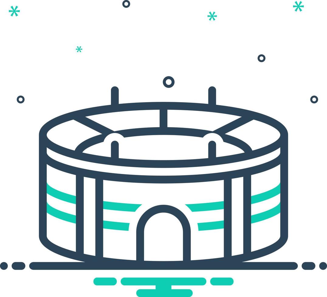 mix icon for stadium vector