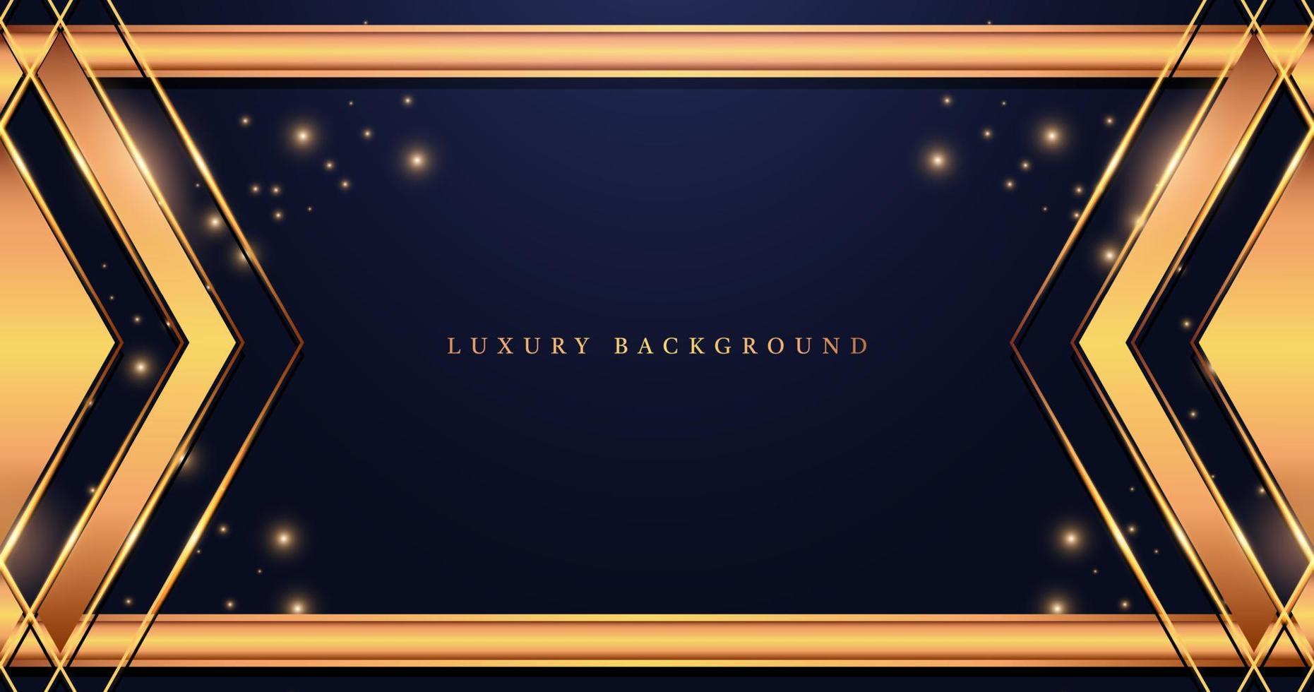 Abstract golden line geometric background design vector