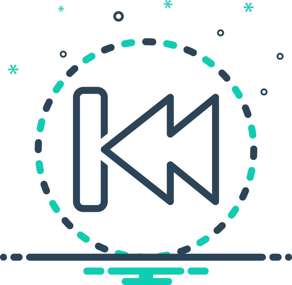 mix icon for reverse vector