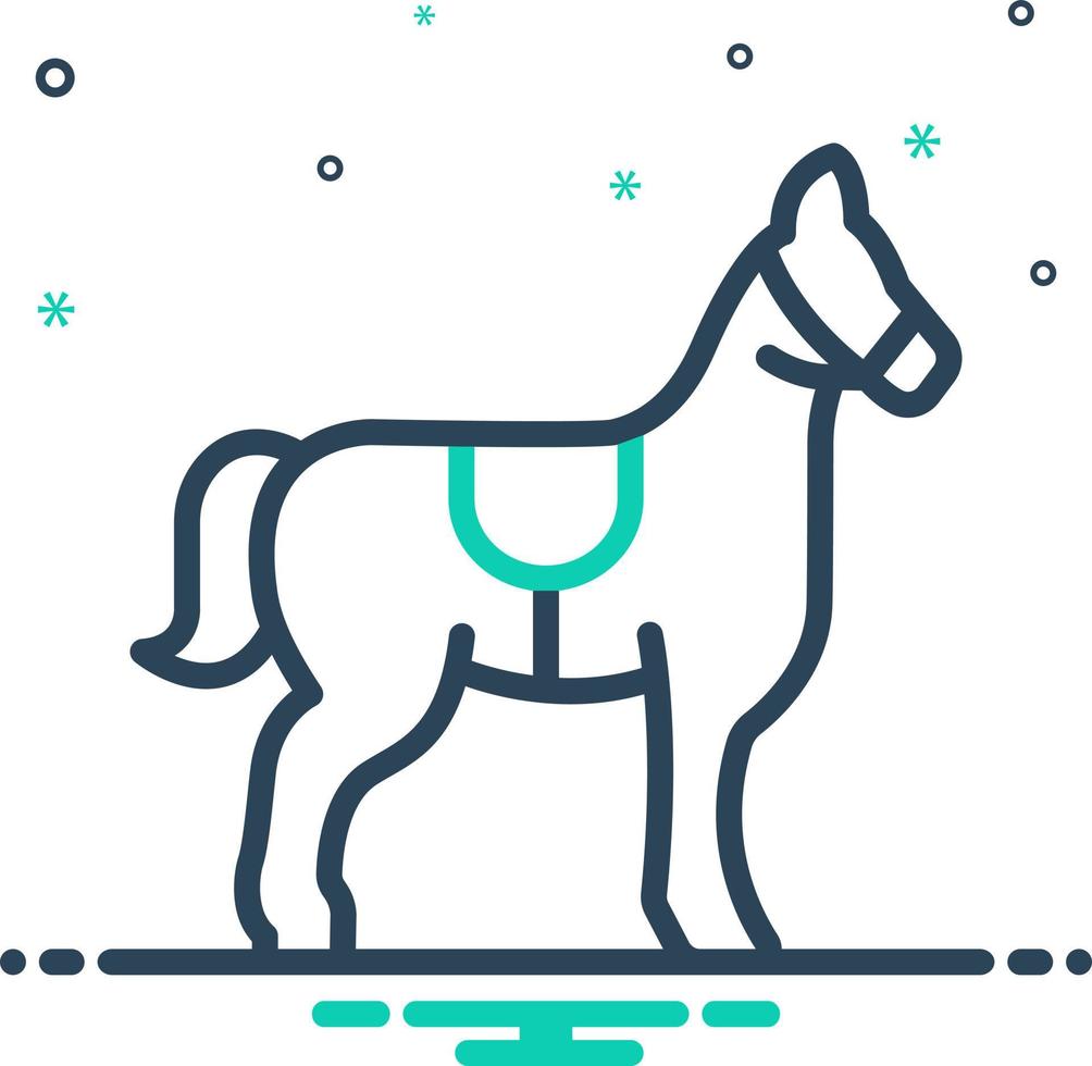 mix icon for mustang vector