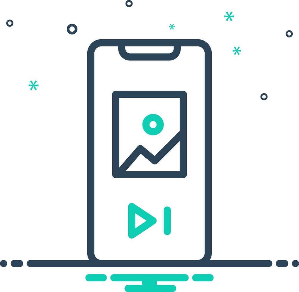 mix icon for skip vector