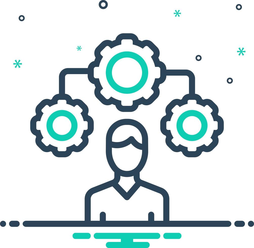 mix icon for coordinator vector