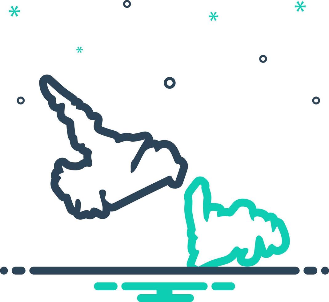 mix icon for newfoundland vector