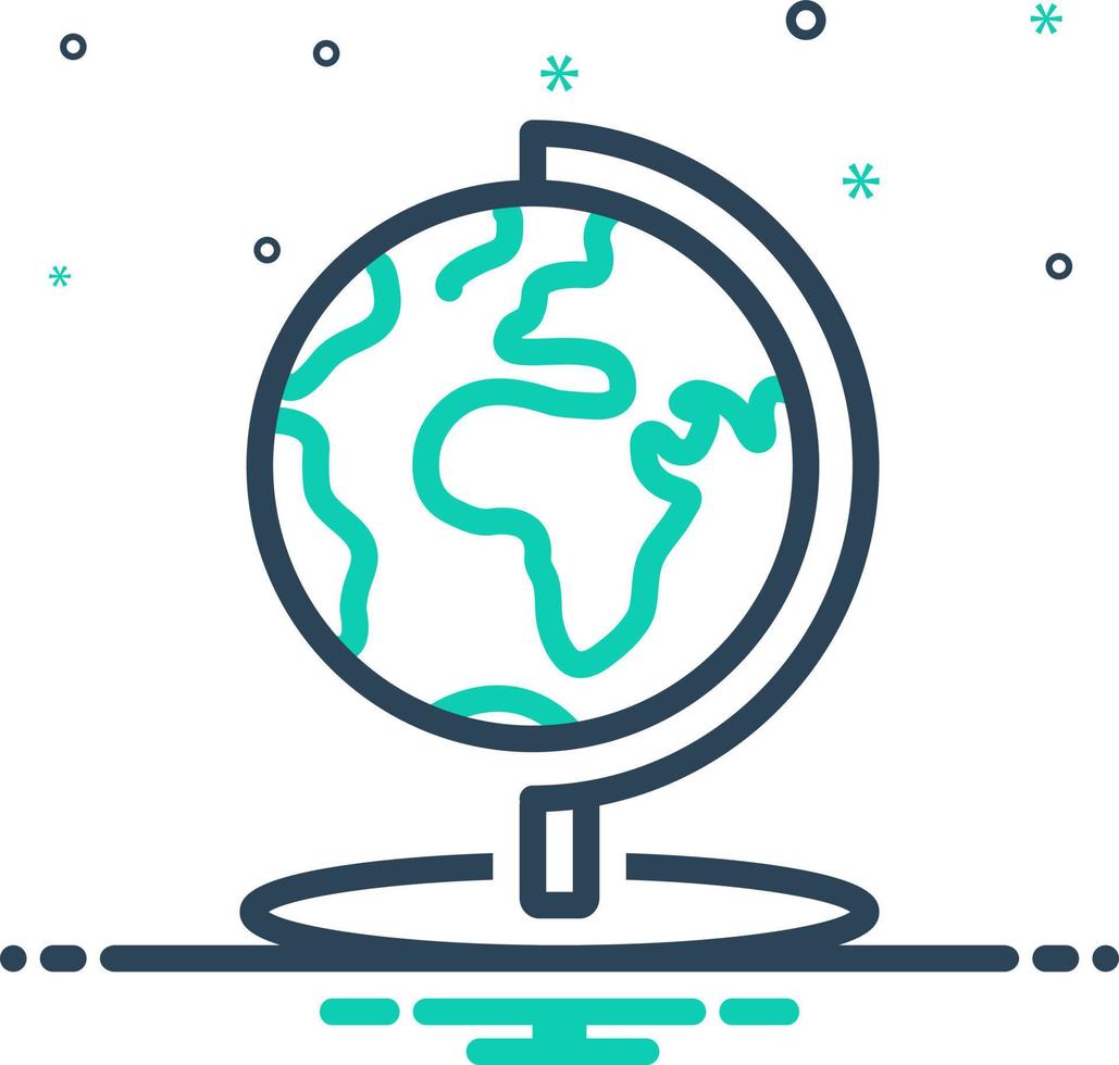 mix icon for geography vector