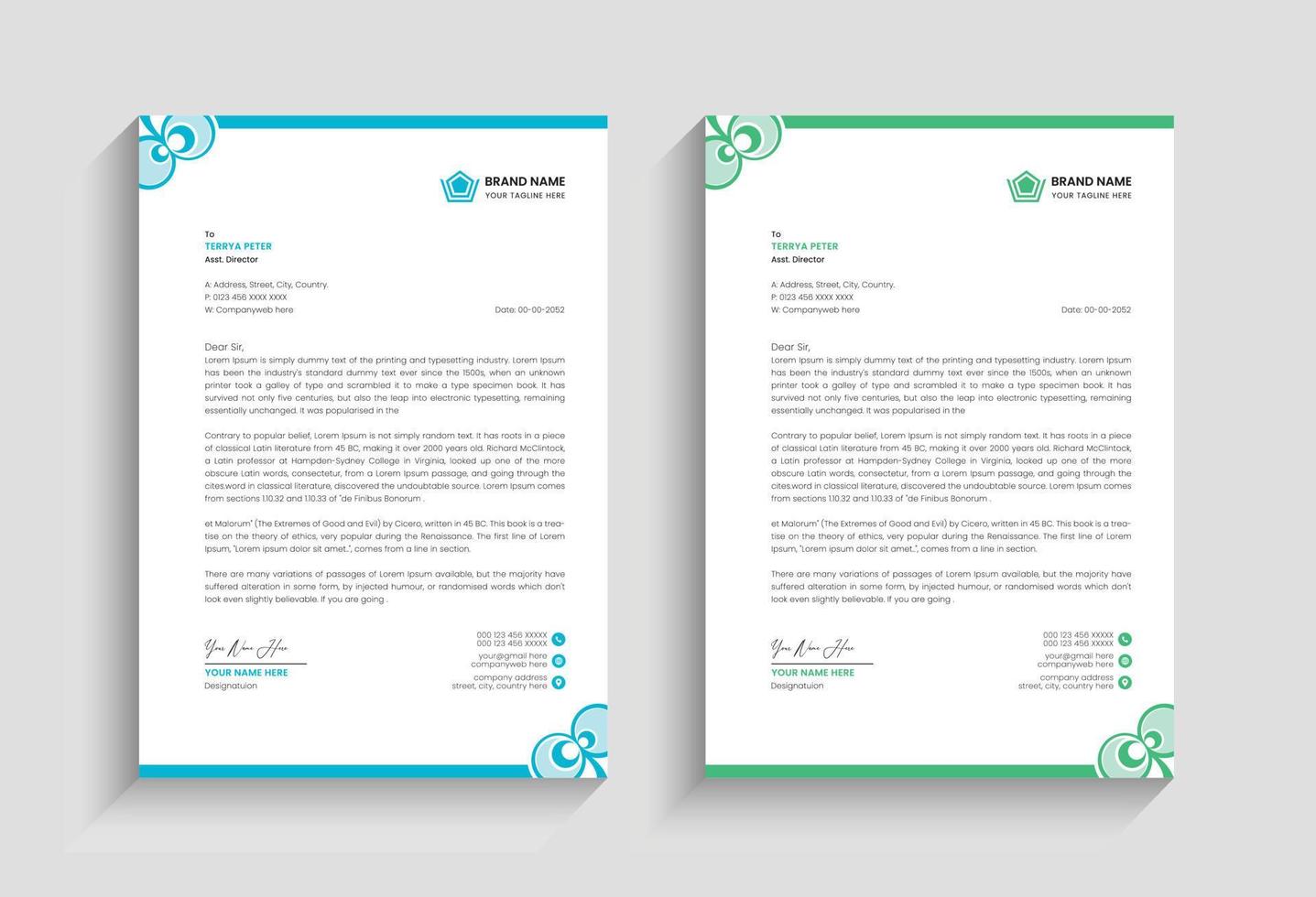 letterhead letterhead letterhead vector