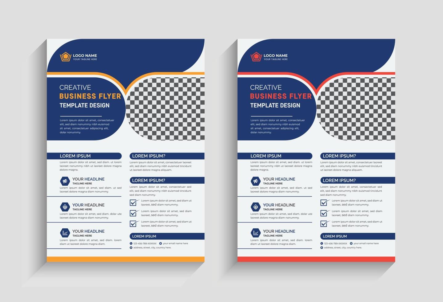 Corporate Business Flyer Design vector