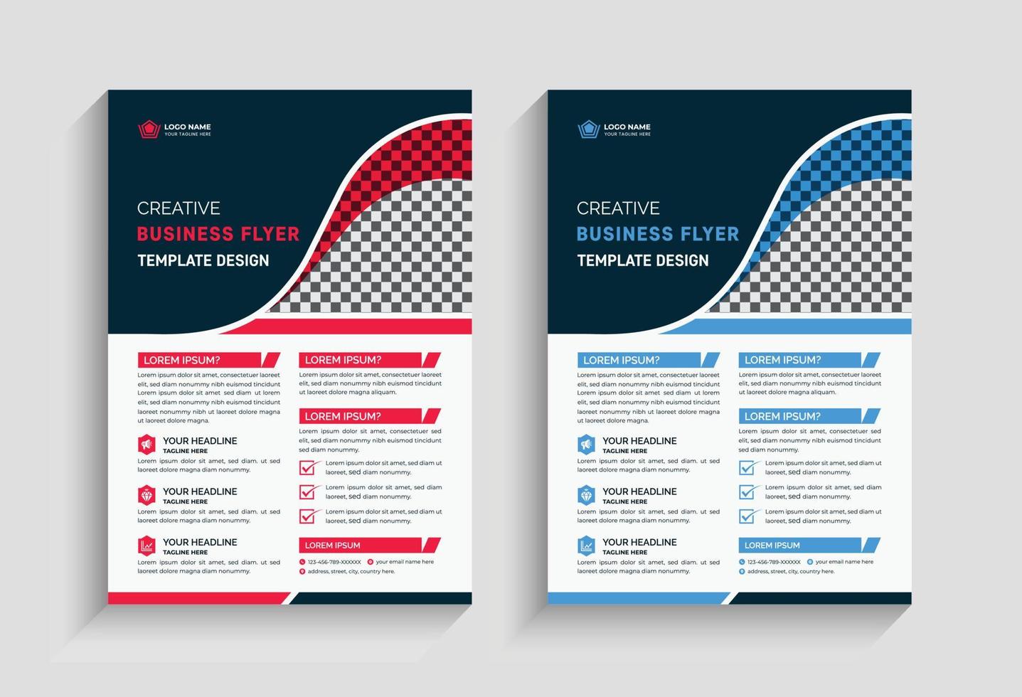 Corporate Business Flyer Design vector