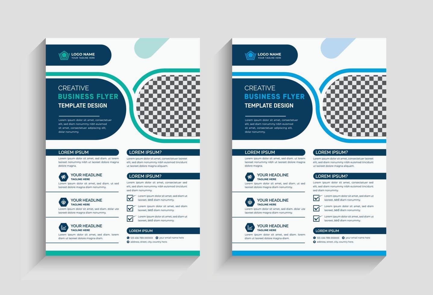 Corporate Business Flyer Design vector