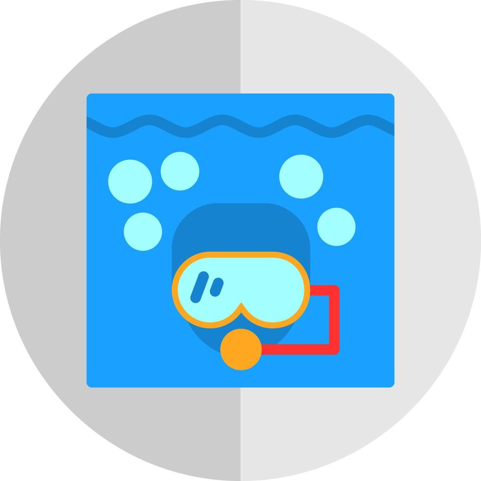 diseño de icono de vector de snorkel