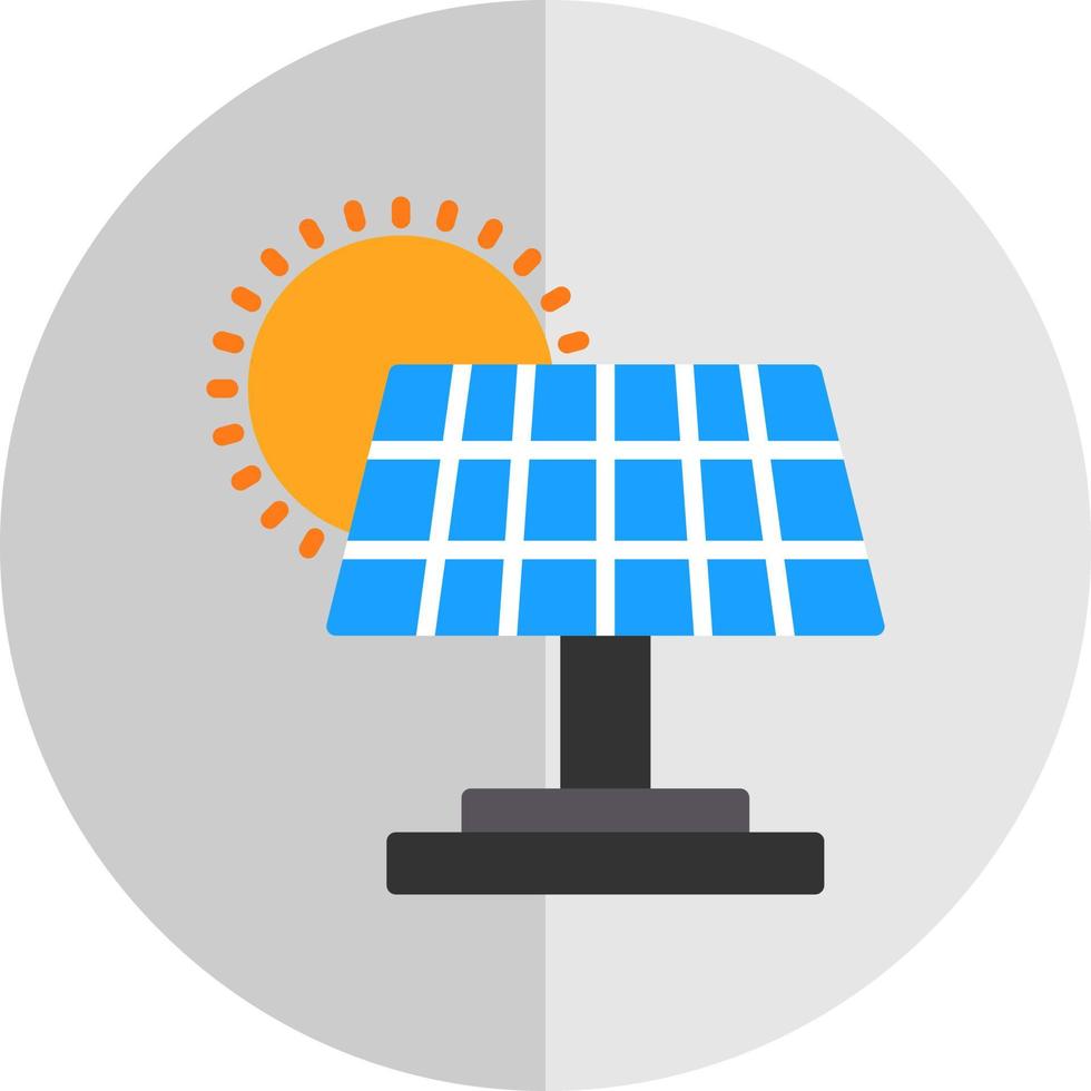 Solar Panel Vector Icon Design