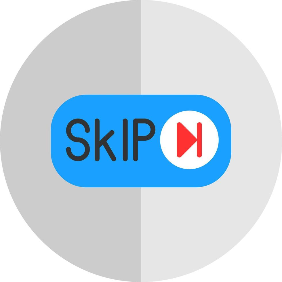 Skip Ad Vector Icon Design