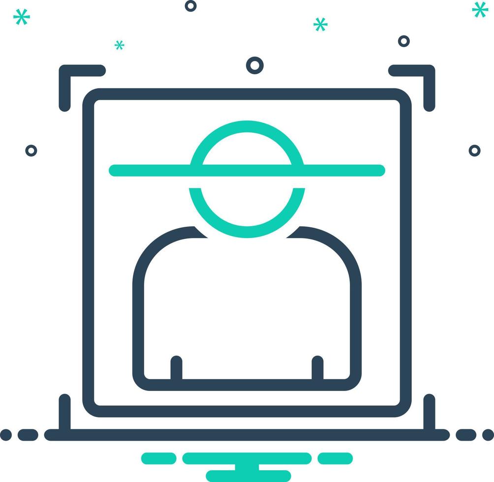 mix icon for recognition vector