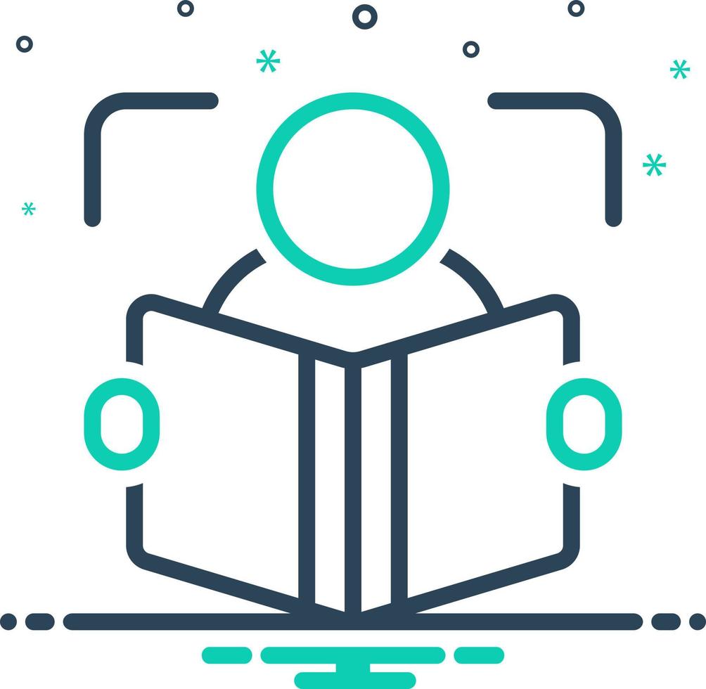 mix icon for reader vector