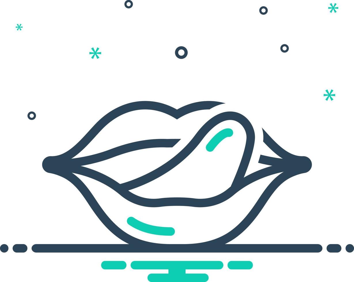mix icon for licking vector