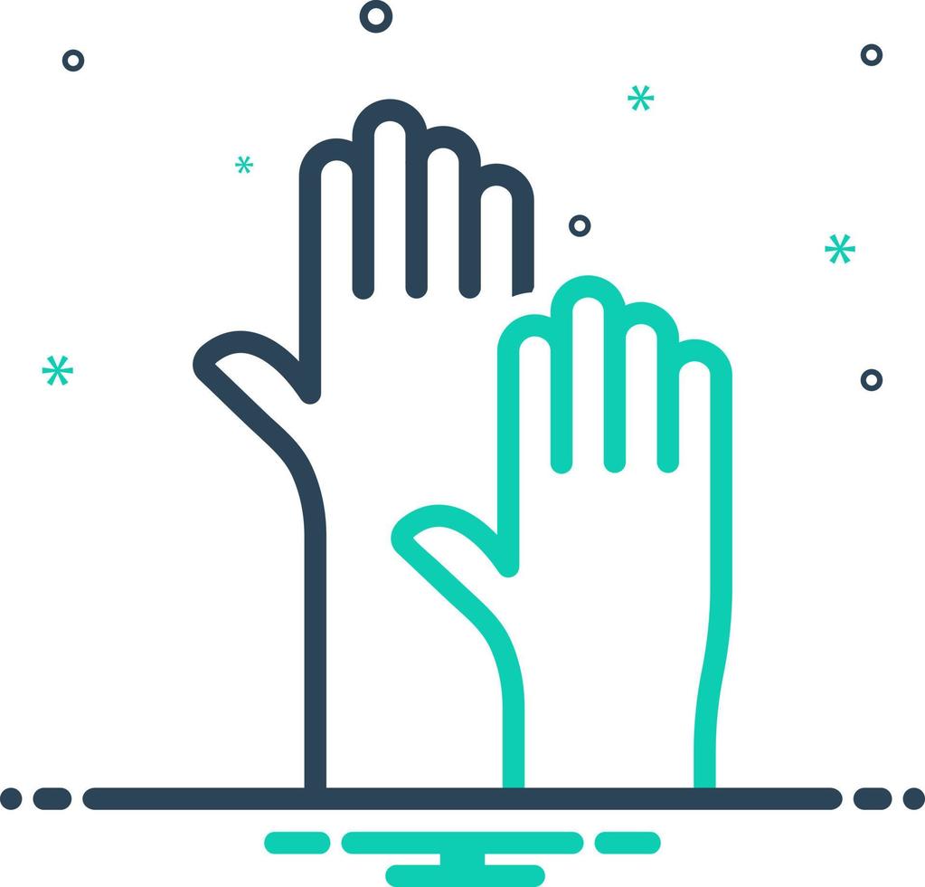 mix icon for raising vector
