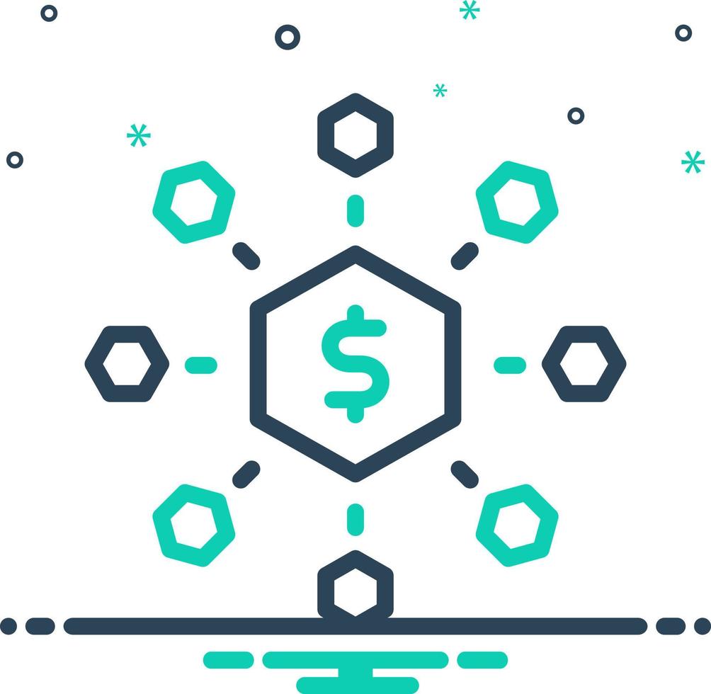 mix icon for meets vector