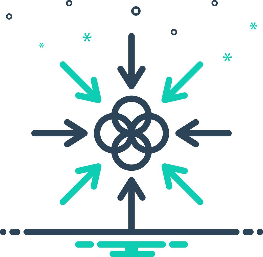 mix icon for toward vector