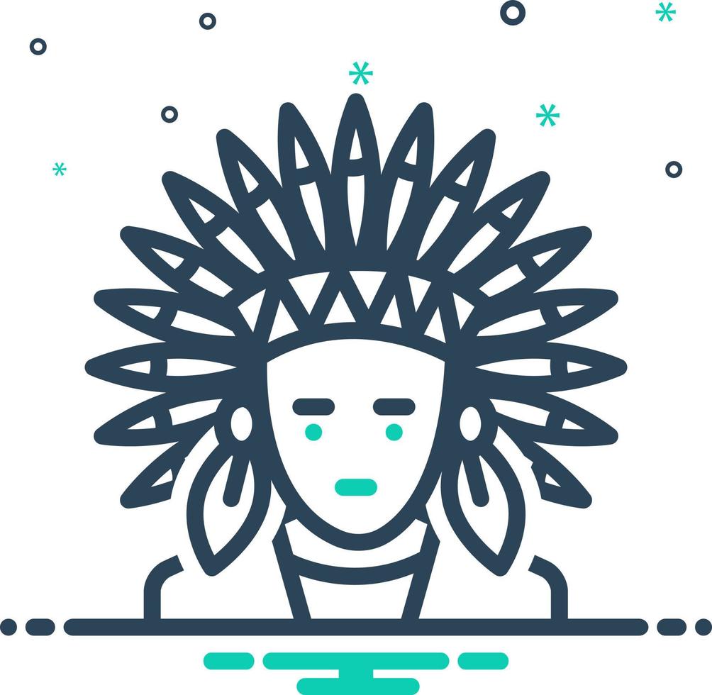 mix icon for apache vector