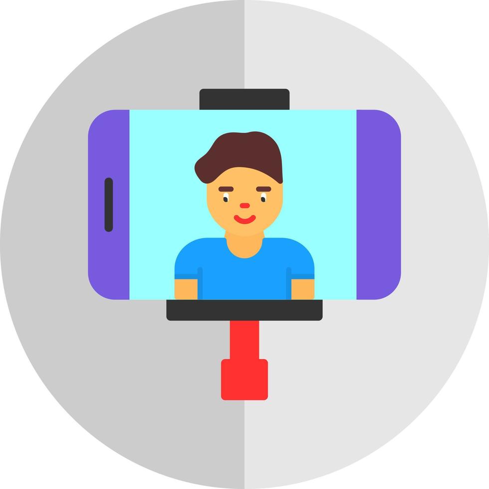 diseño de icono de vector de vlogger