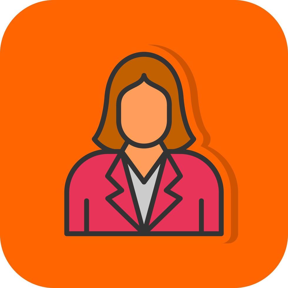 Female Employee Vector Icon Design