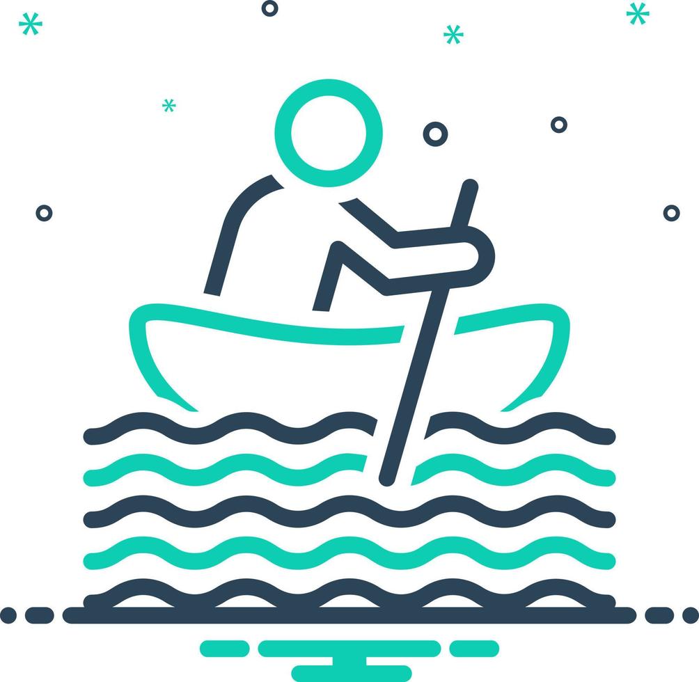 mix icon for boating vector