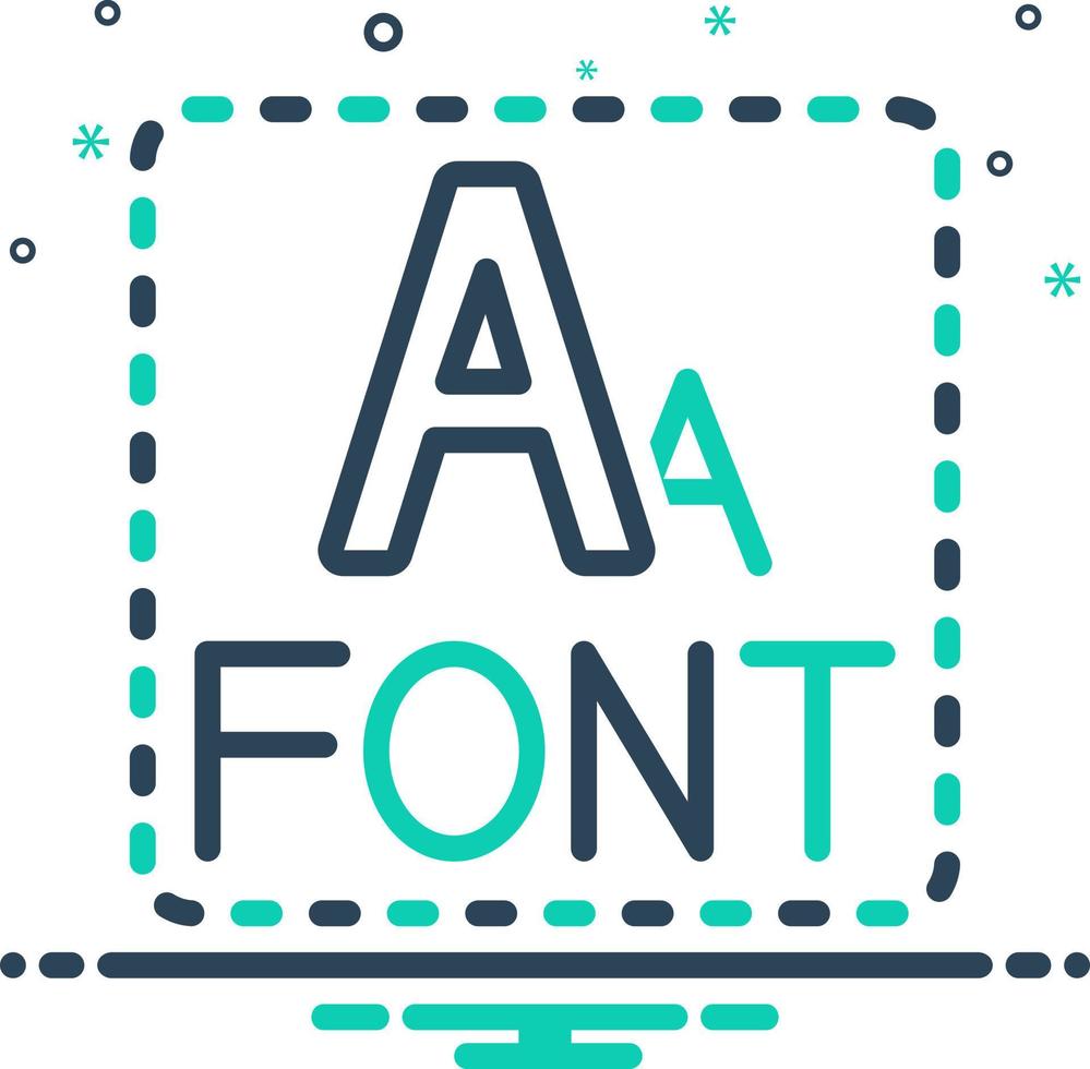 mix icon for font vector