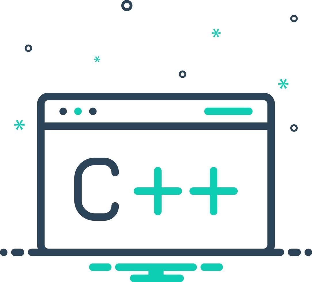 mix icon for programming vector