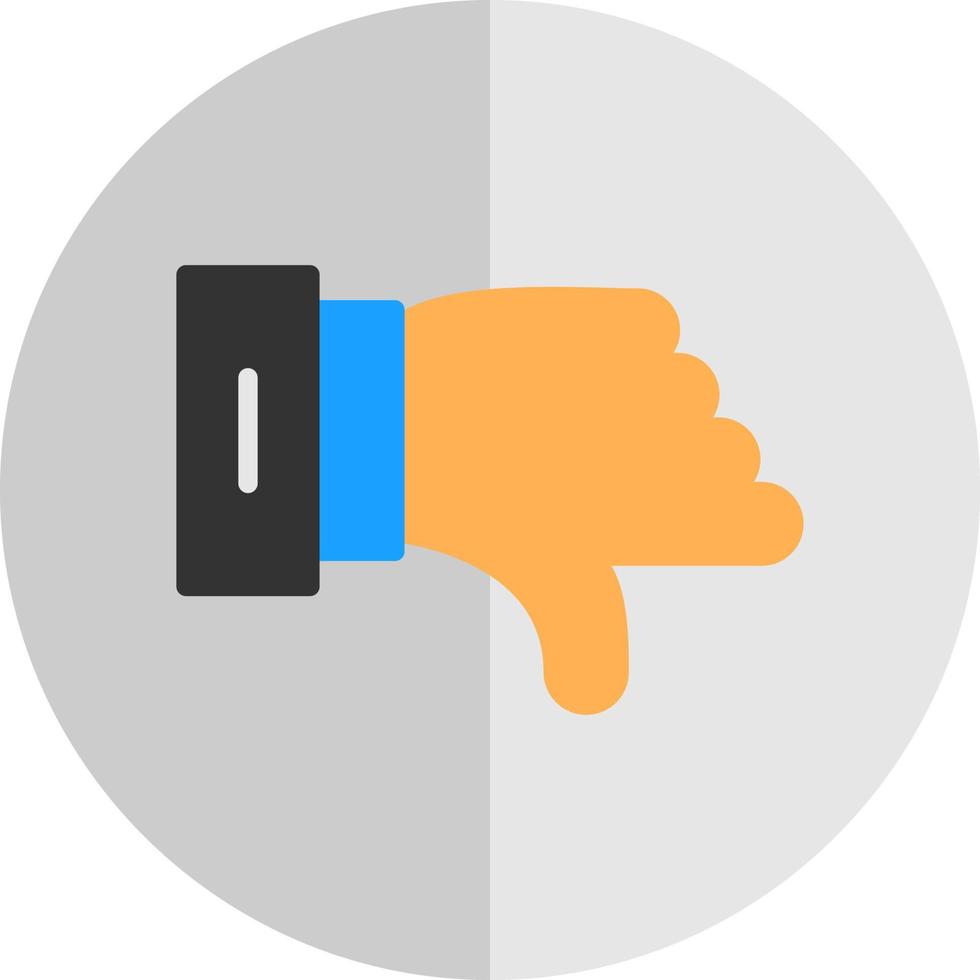 Thumbs Down Vector Icon Design