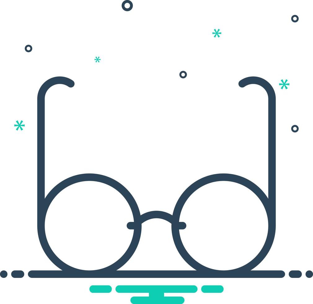 icono de mezcla para gafas vector