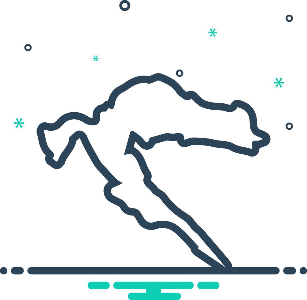 mix icon for croatia vector