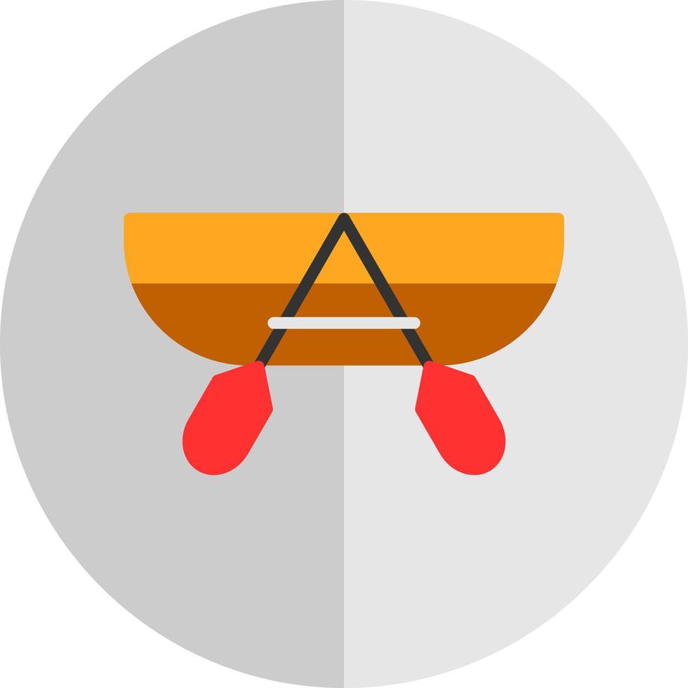 Canoeing Vector Icon Design