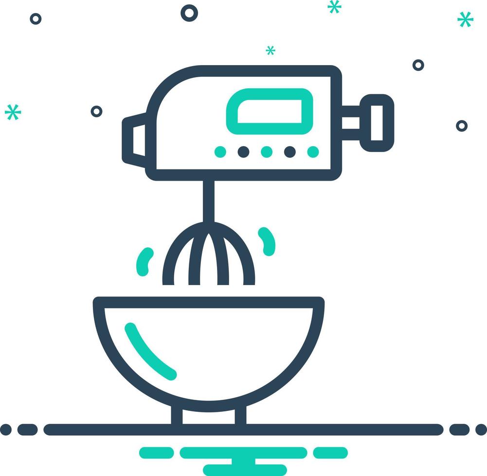 mix icon for mixer vector