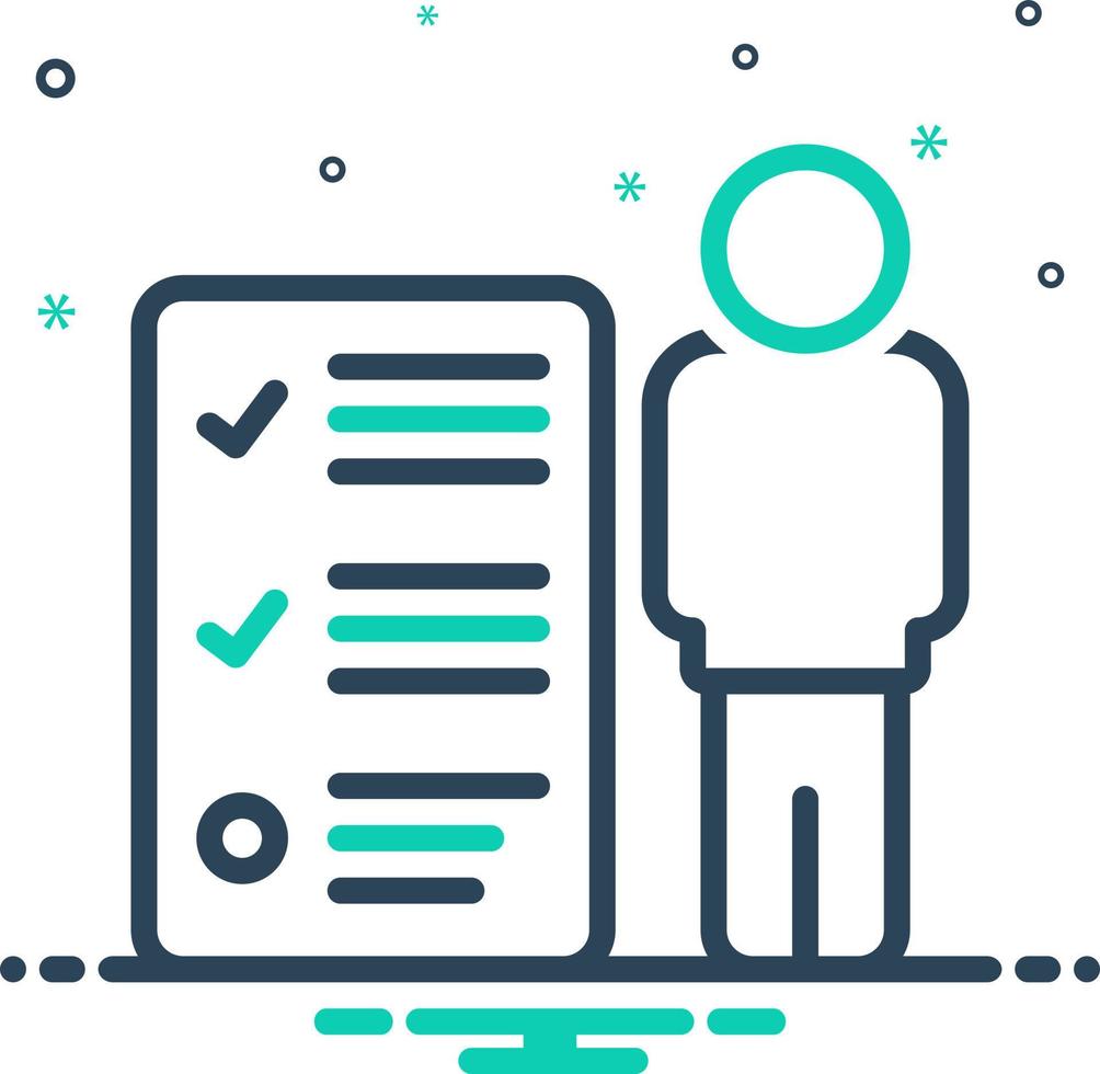 mix icon for responsibilities vector