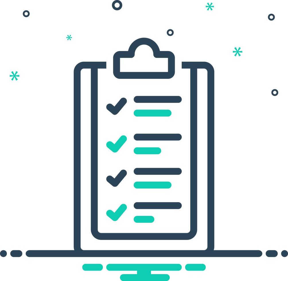 mix icon for guidelines vector