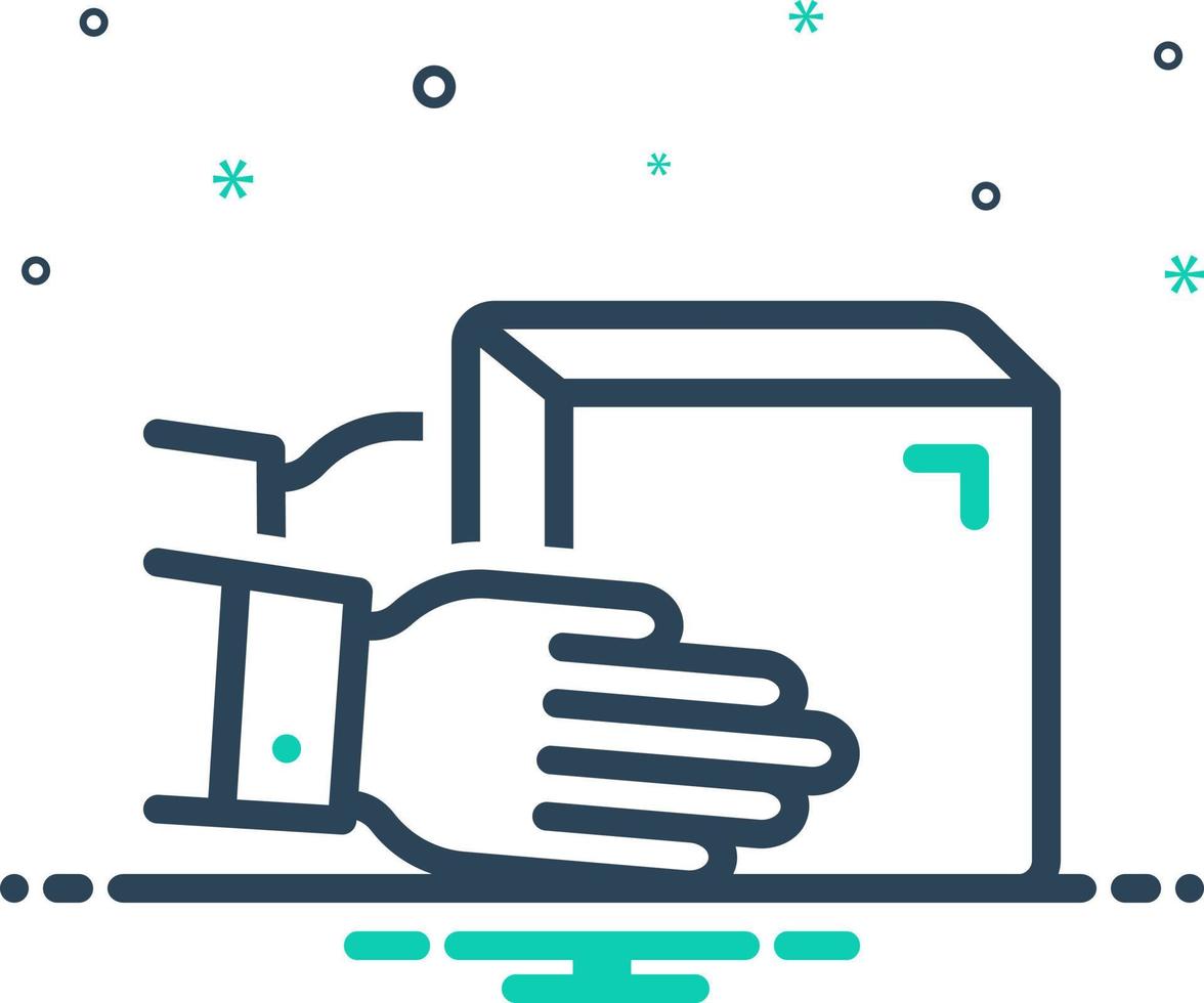 mix icon for receivers vector