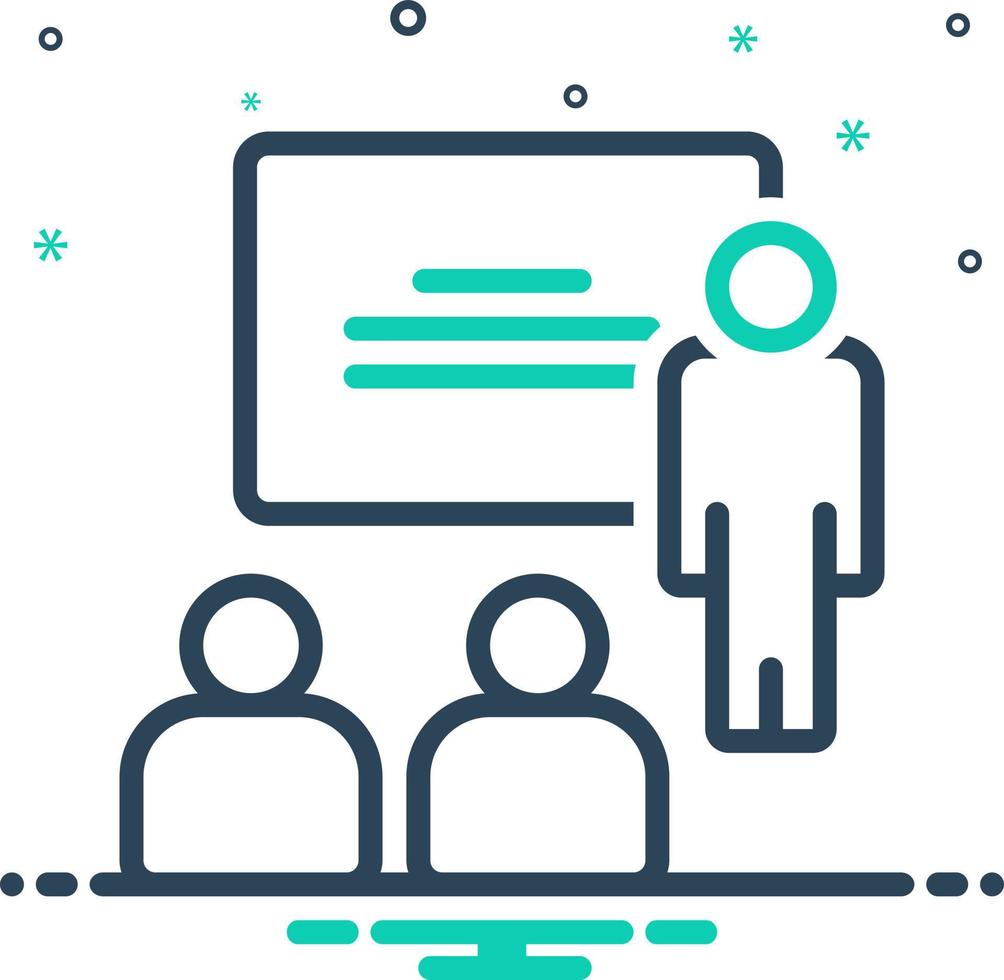 mix icon for mentor vector