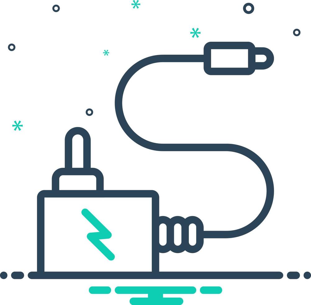 mix icon for adapter vector