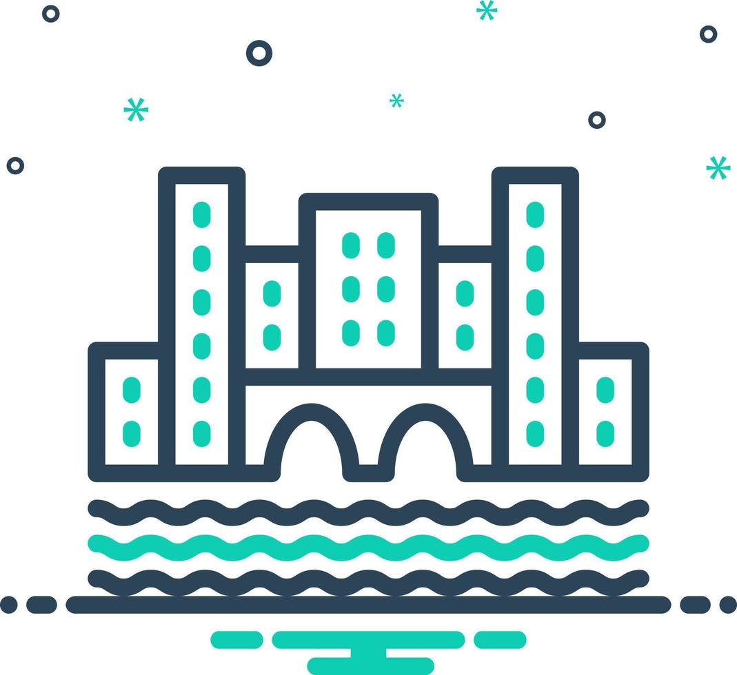 mix icon for amsterdam vector