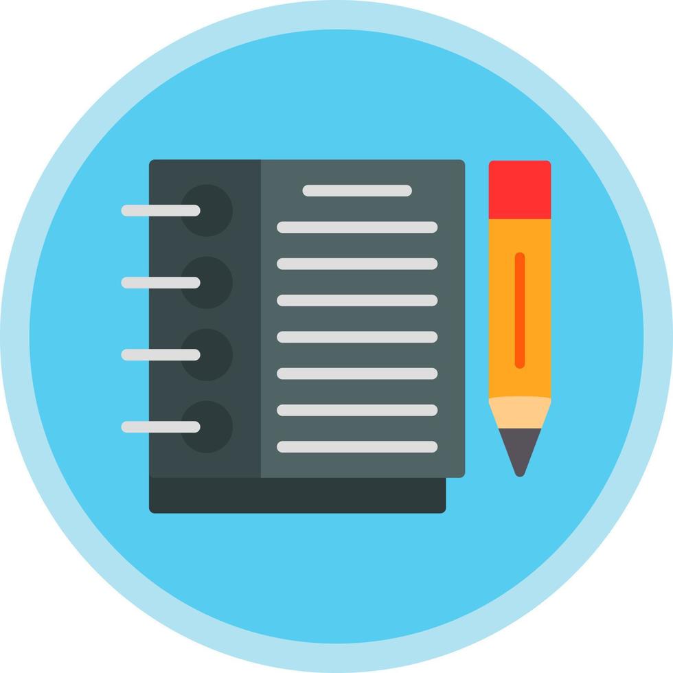 Sketchbook Vector Icon Design