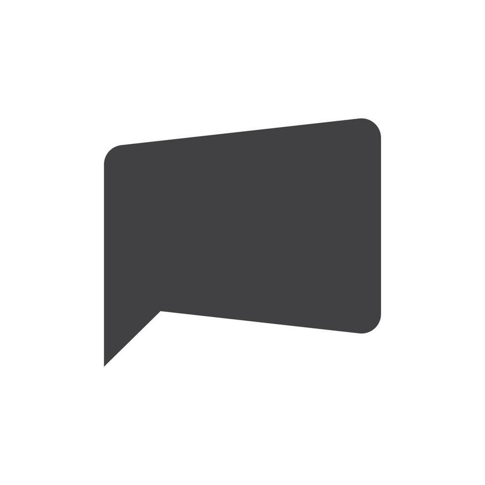 Speech bubble icon vector