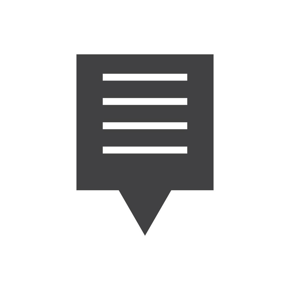 Speech bubble icon vector