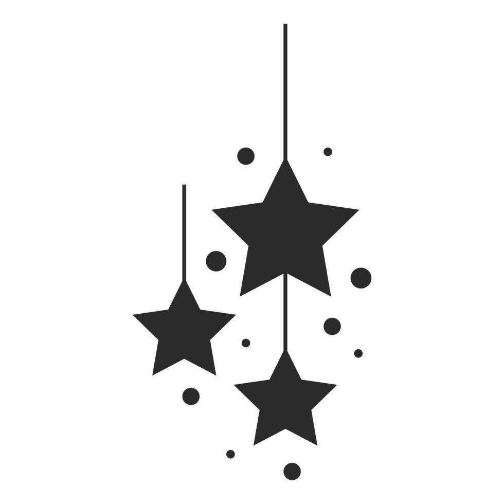 Chistmas star icon vector