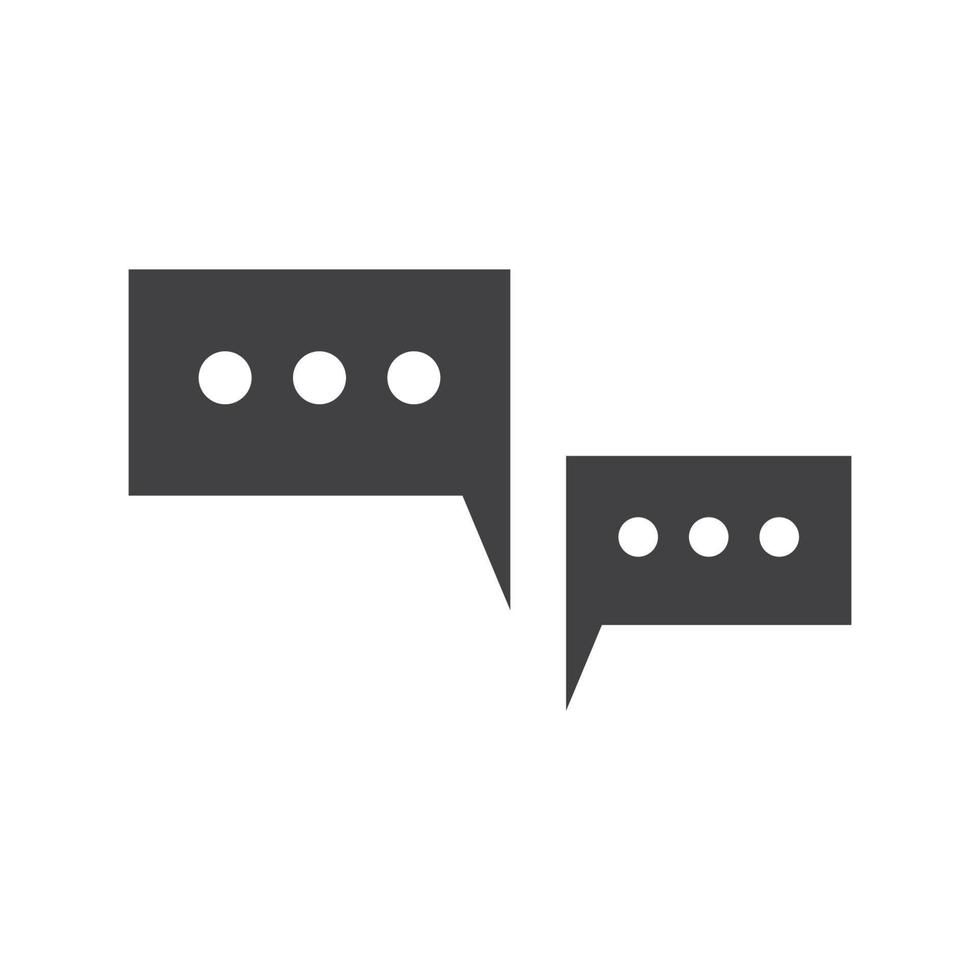 Speech bubble icon vector