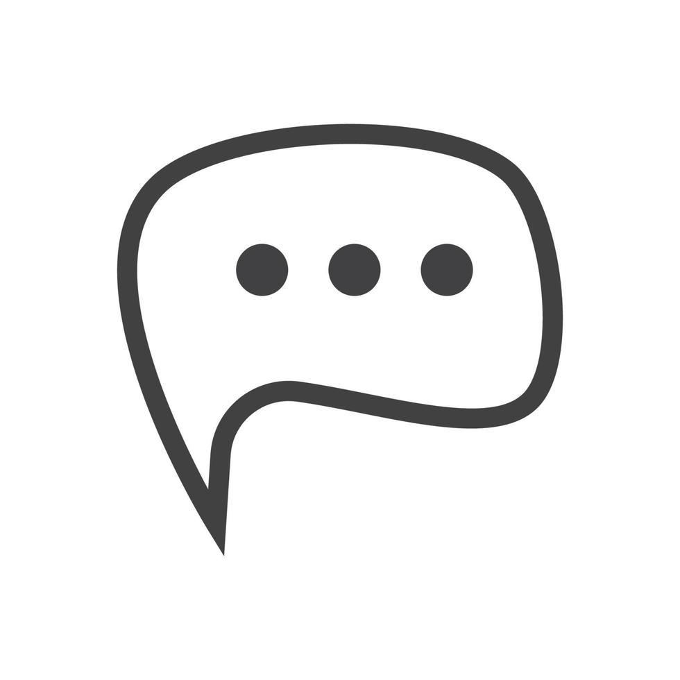 Speech bubble icon vector