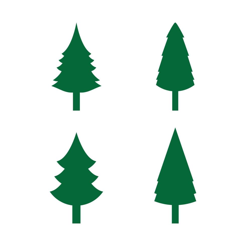 Pine tree illustration vector