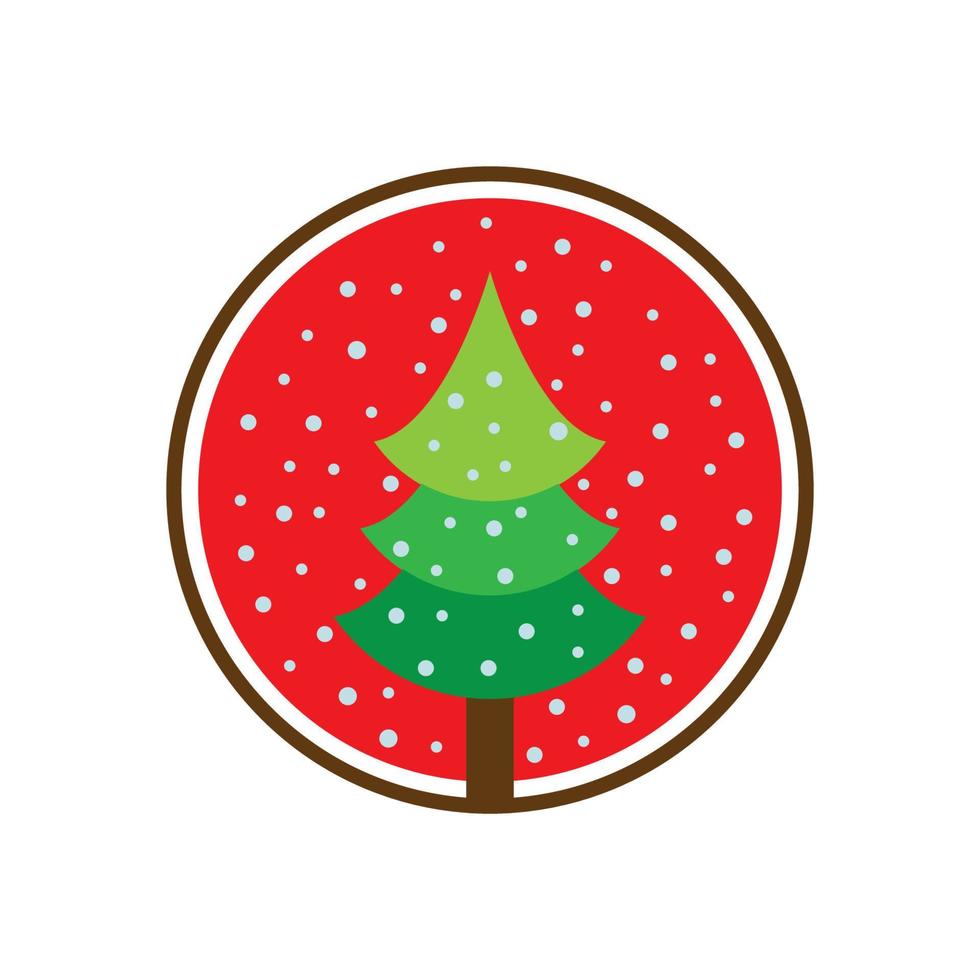 Pine tree illustration vector