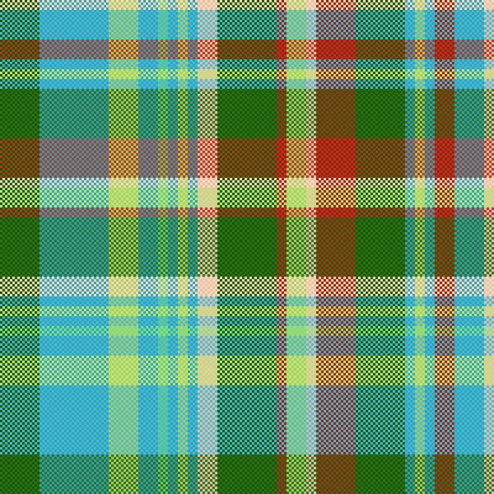 Textile plaid check. Fabric background vector. Texture tartan pattern seamless. vector