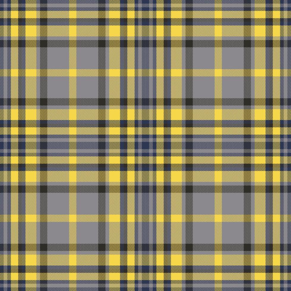 Plaid seamless pattern. Check fabric texture. Vector textile print.