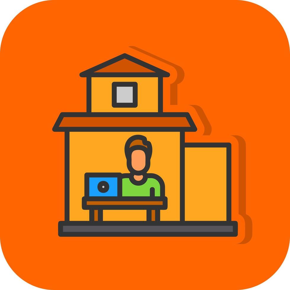 Work From Home Vector Icon Design