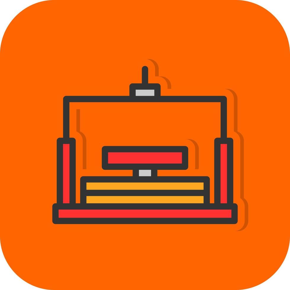 Chairlift Vector Icon Design